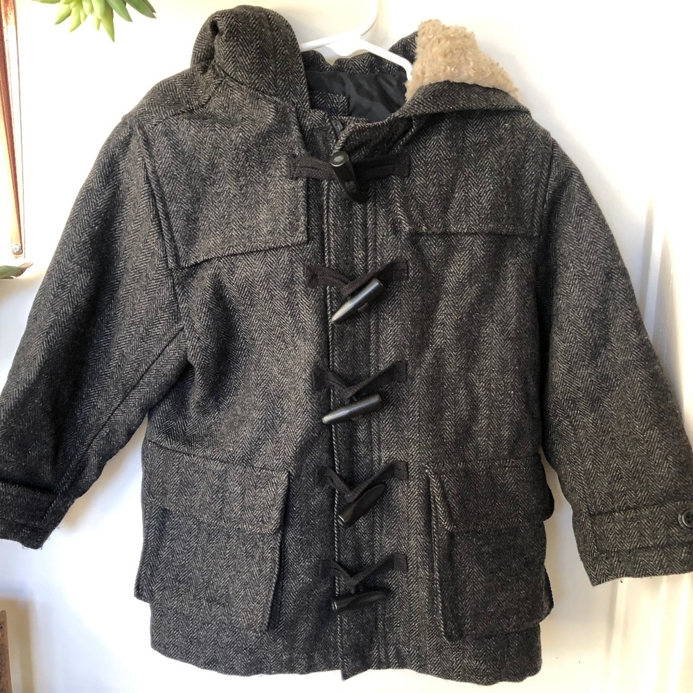 Kids Gap Wool Blend Toggle Coat | size 5